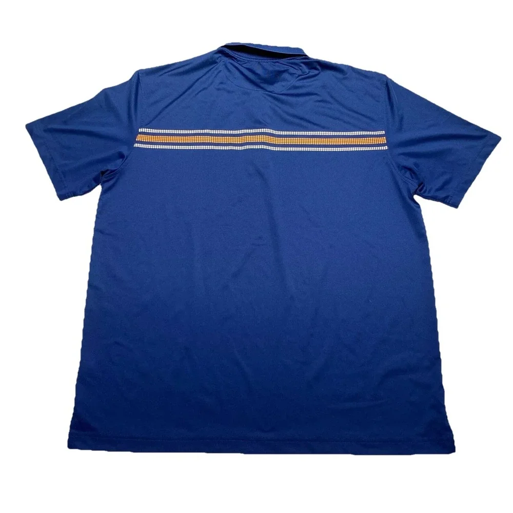 Masters Tech Polo Shirt Mens XL Blue Golf Performance Polyester - Picture 2 of 6